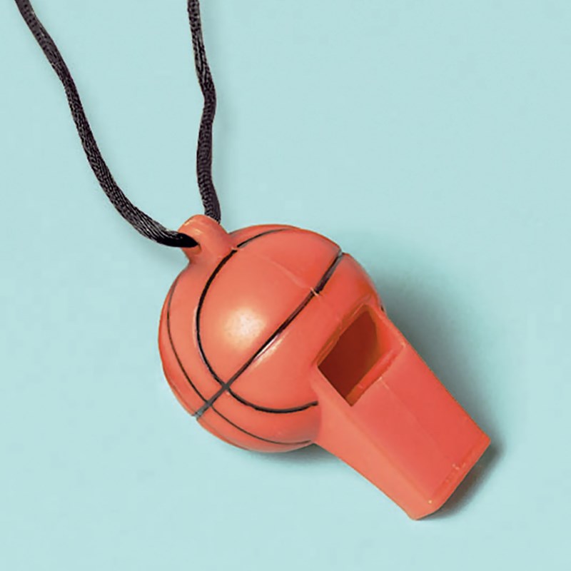 Basketball Whistles (12 count) for the 2022 Costume season.
