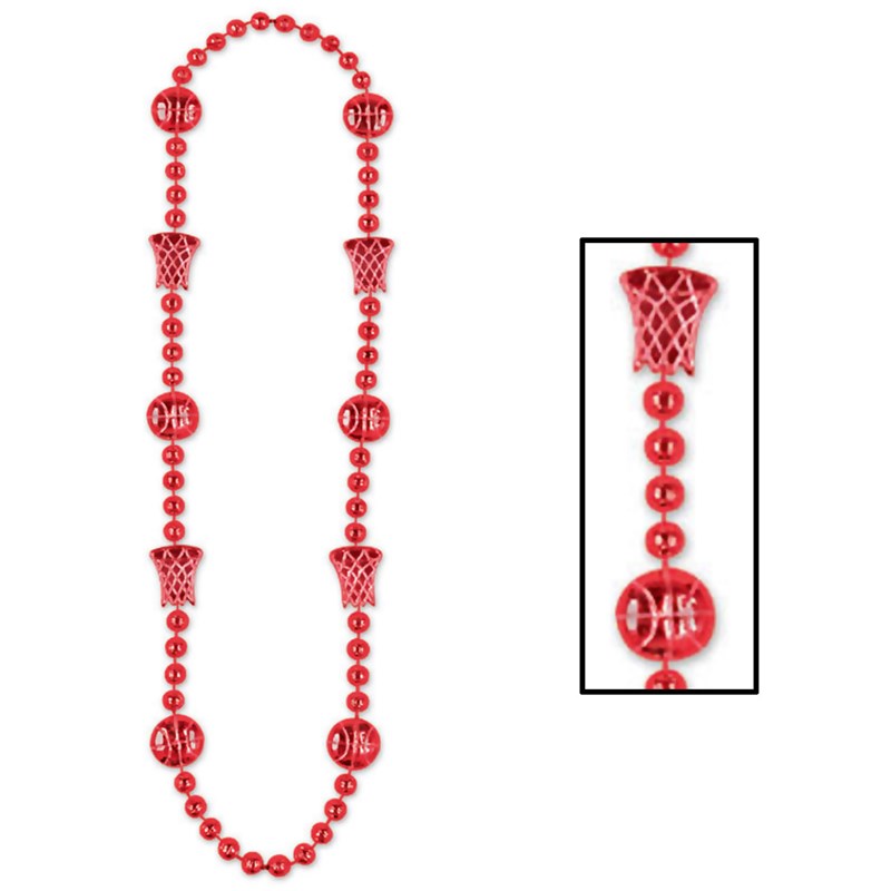 Basketball Beads   Red for the 2022 Costume season.