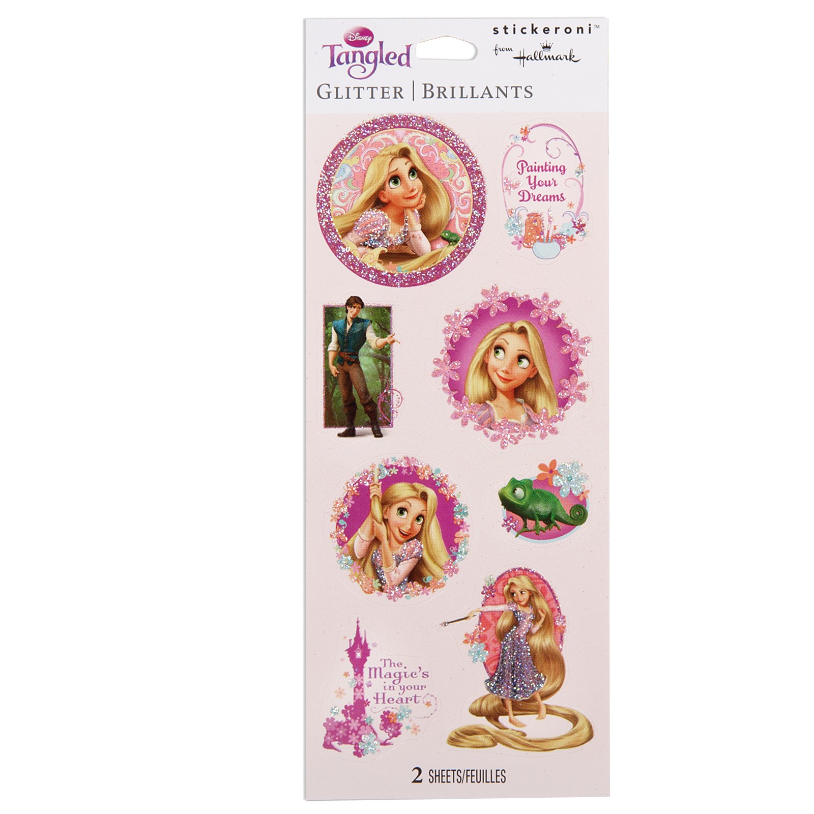 Disney Tangled Glitter Sticker Sheets (2 count)