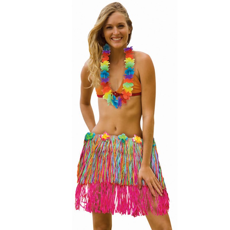 Adult Rainbow Hula Skirt for the 2022 Costume season.