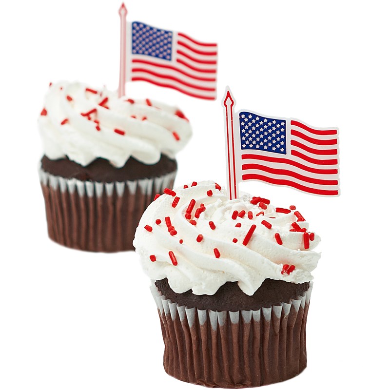 American Flag Cupcake Picks for the 2022 Costume season.