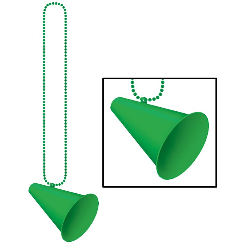 Beads with Megaphone Medallion   Green for the 2022 Costume season.
