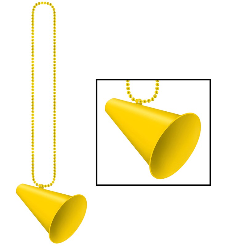 Beads with Megaphone Medallion   Yellow for the 2022 Costume season.