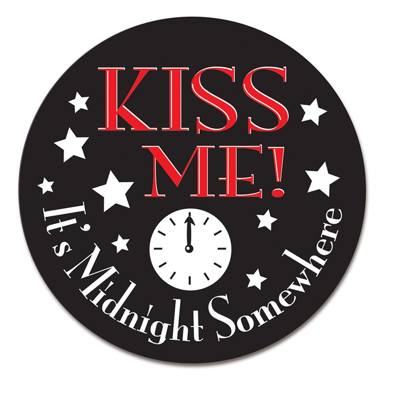 Kiss Me Its Midnight Somewhere   Button for the 2022 Costume season.