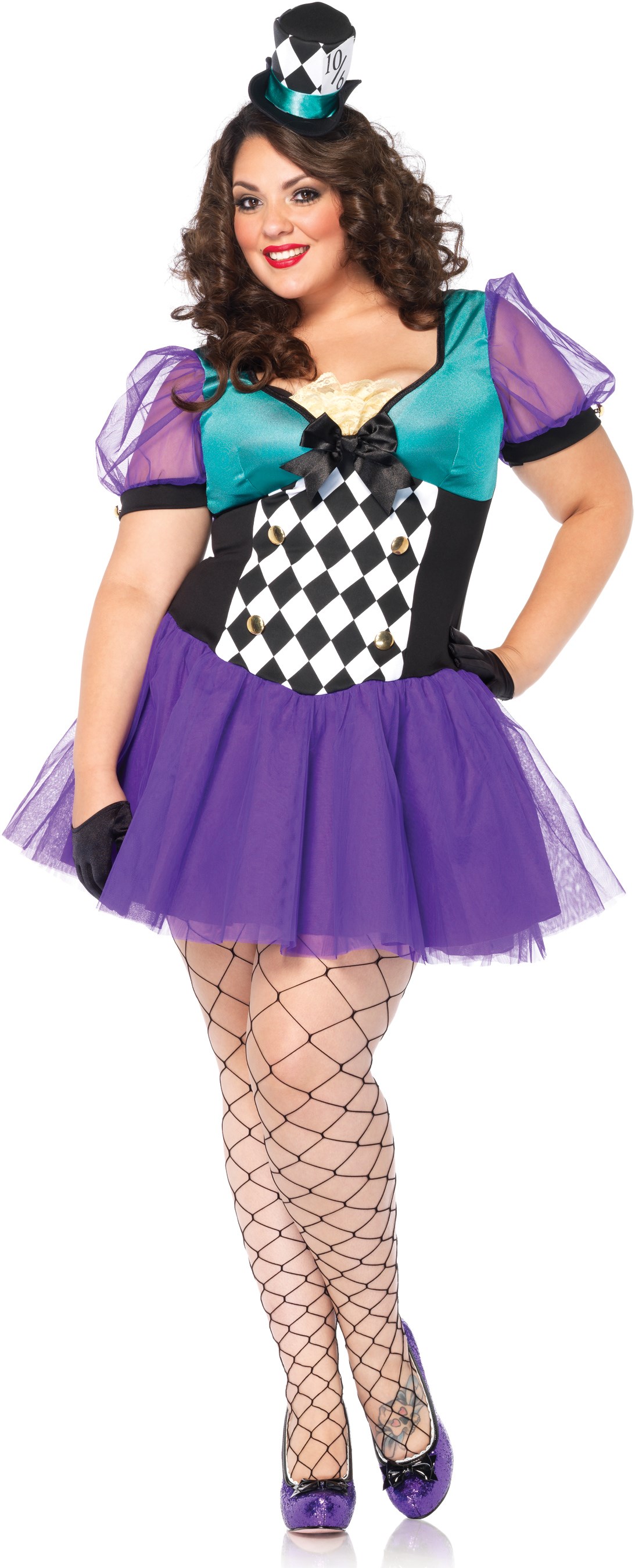 Miss Mad Hatter Adult Plus Costume