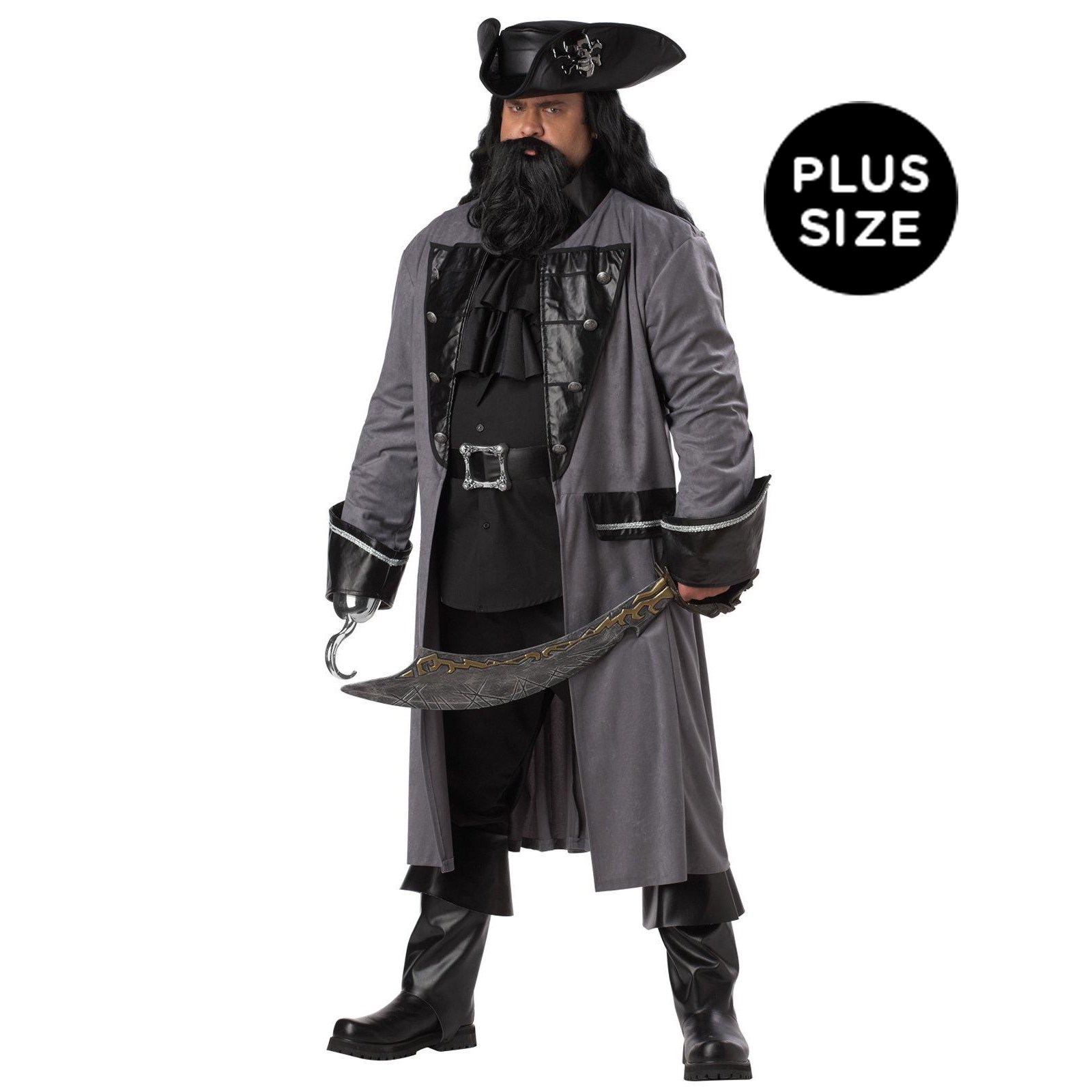 Blackbeard the Pirate Adult Plus Costume