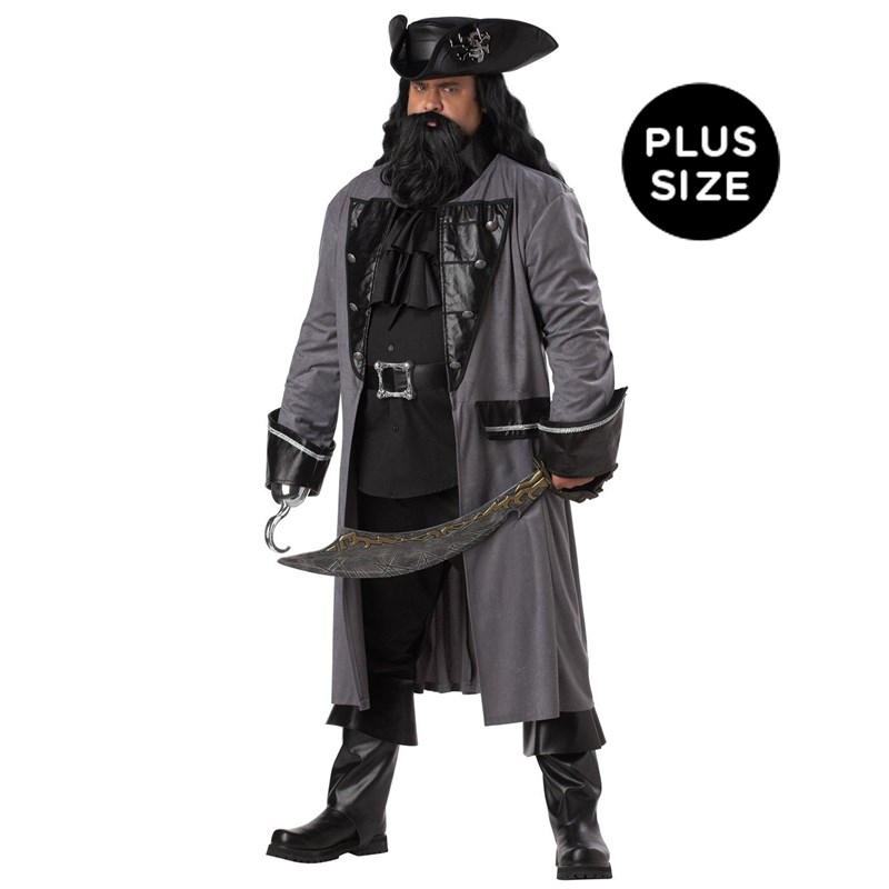 Blackbeard the Pirate Adult Plus Costume for the 2022 Costume season.