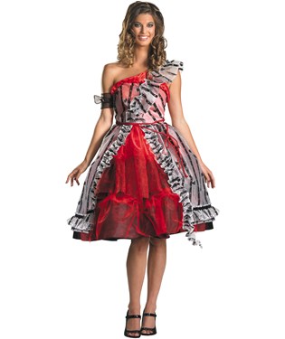 Alice In Wonderland - Alice Red Court Dress Adult Costume