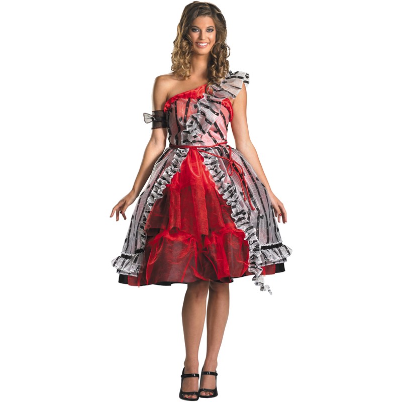 Alice In Wonderland   Alice Red Court Dress Adult Costume for the 2022 Costume season.