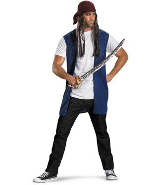 Pirates Of The Caribbean – Captain Jack Sparrow Adult Costume Kit