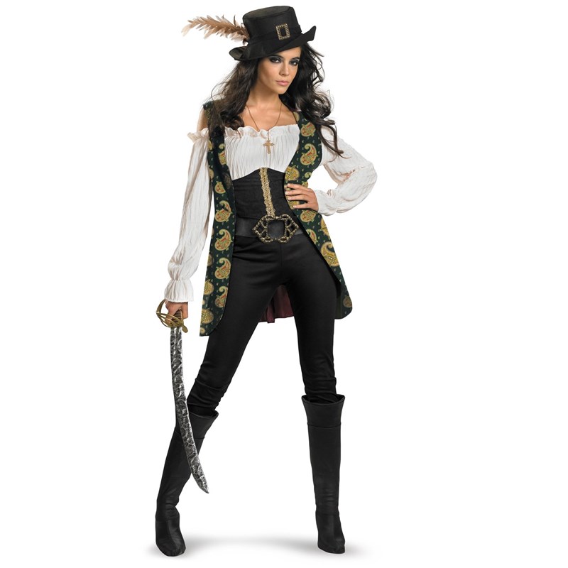 Pirates Of The Caribbean   Angelica Deluxe Adult Costume for the 2022 Costume season.