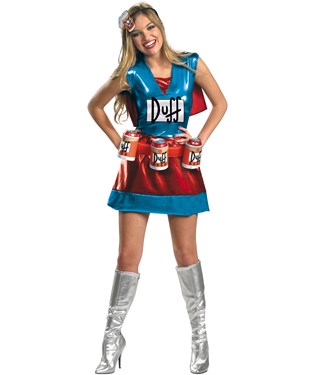 The Simpsons - Duffwoman Deluxe Adult Costume