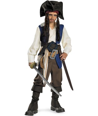 Pirates of the Caribbean 4 On Stranger Tides - Captain Jack Sparrow Child Costume