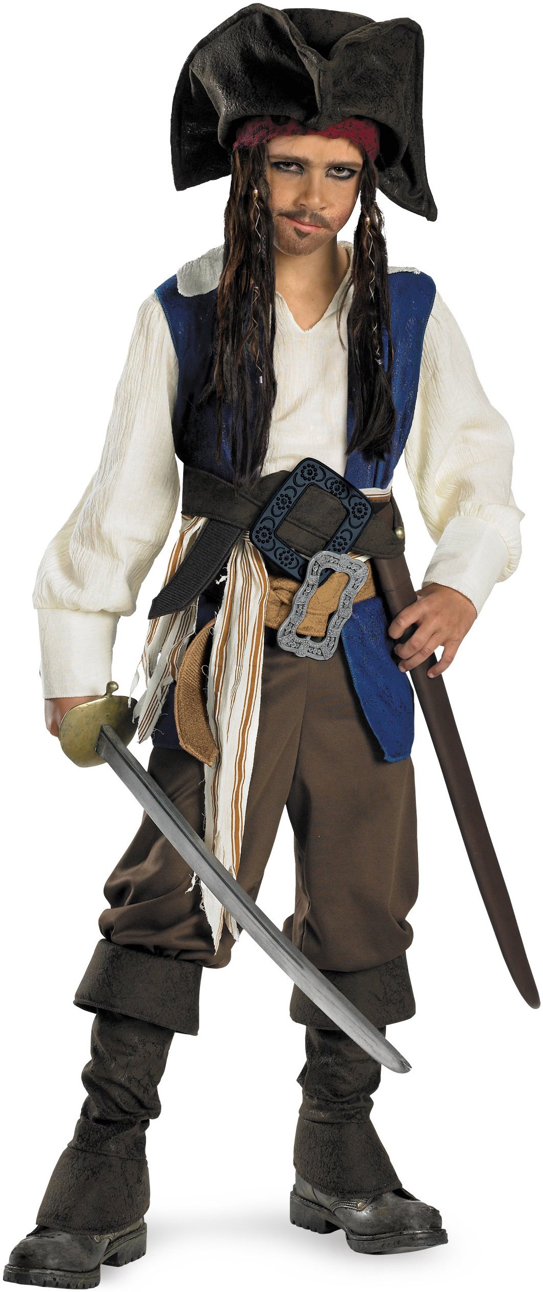 Pirates of the Caribbean 4 On Stranger Tides - Captain Jack Sparrow Child Costume