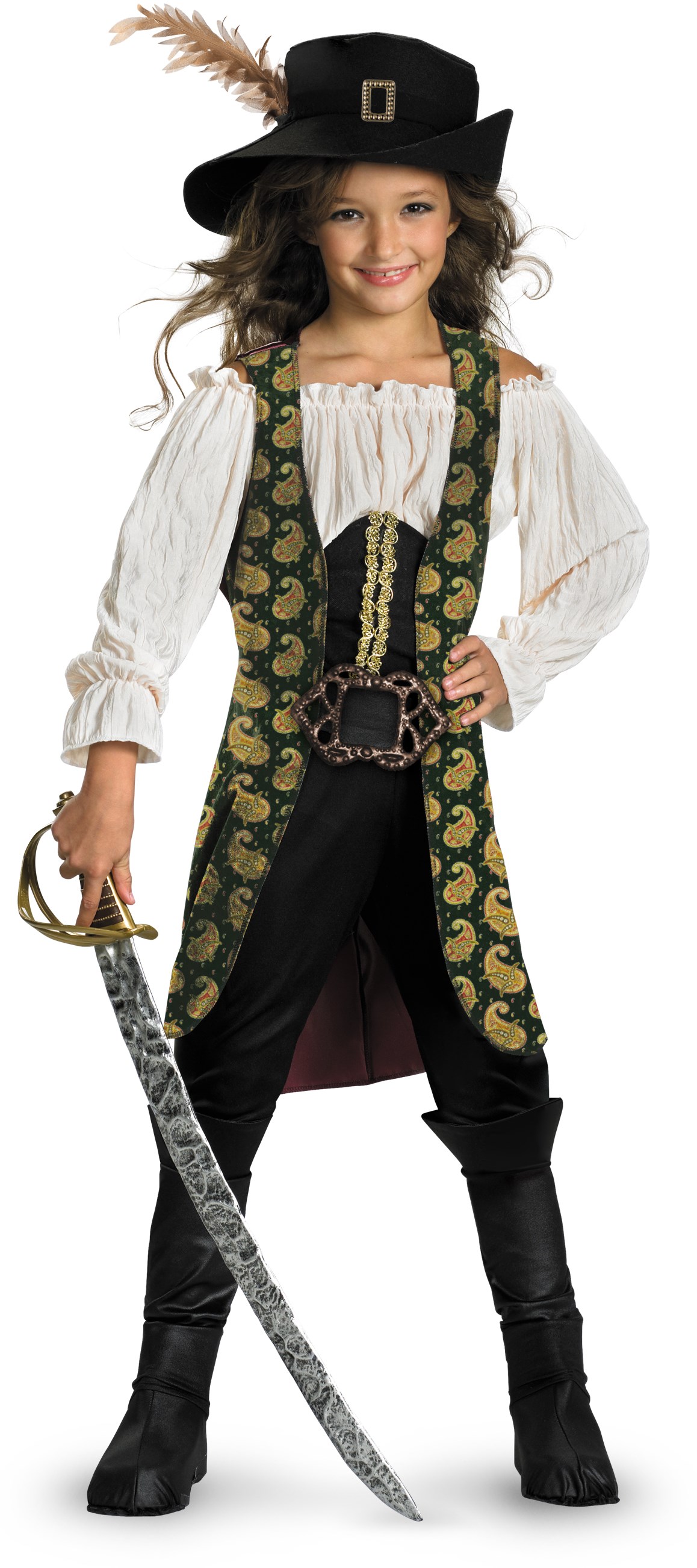 Pirates of the Caribbean 4 On Stranger Tides - Angelica Deluxe Child Costume