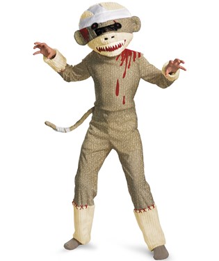 Zombie Sock Monkey Child Costume
