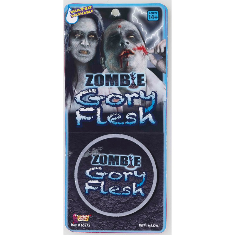 Zombie Gory Flesh Makeup for the 2022 Costume season.