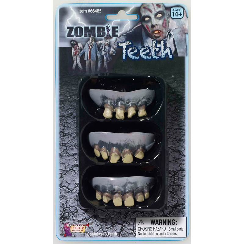 3 Pack Zombie Teeth Adult for the 2022 Costume season.