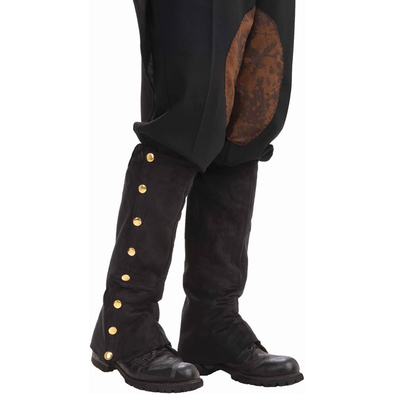 Steampunk Male Spats Black Adult for the 2022 Costume season.