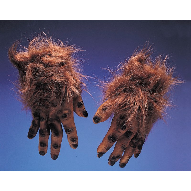 Werewolf Brown Hairy Hands Adult for the 2022 Costume season.