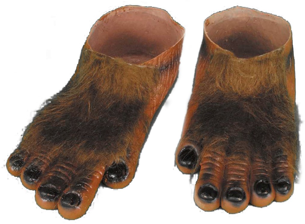 Werewolf Brown Hairy Feet Adult