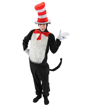 Dr. Seuss The Cat in the Hat - The Cat in the Hat Deluxe Adult Costume