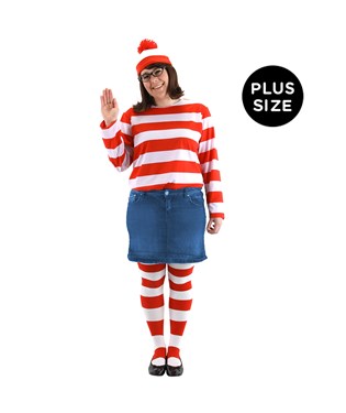 Wheres Waldo -  Wenda Adult Plus Costume