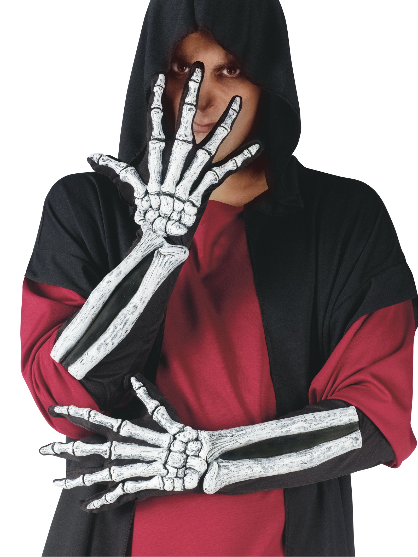 Skeleton Glove And Wrist Bone Gloves Adult