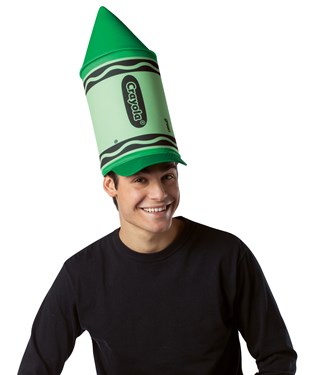 Crayola Green Crayon Hat Adult