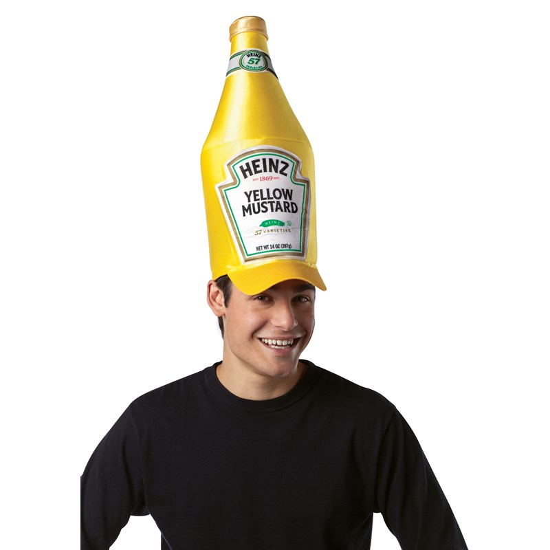 Heinz Classic Mustard Bottle Hat (Adult) for the 2022 Costume season.