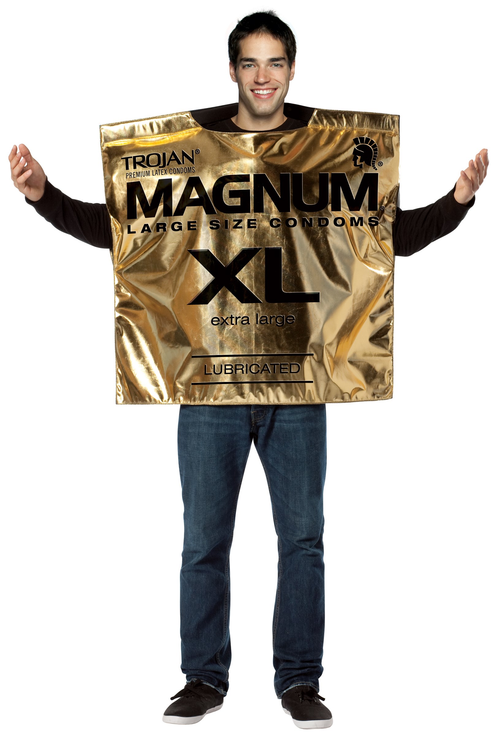 Trojan Magnum Condom Wrapper Adult Costume