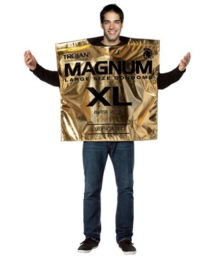 Trojan Magnum Condom Wrapper Adult Costume