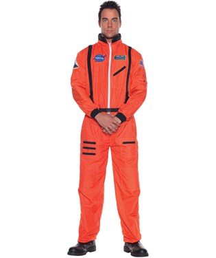 Astronaut Orange Adult Plus Costume