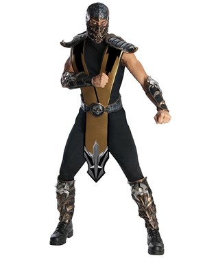 Mortal Kombat - Scorpion Deluxe Adult Costume