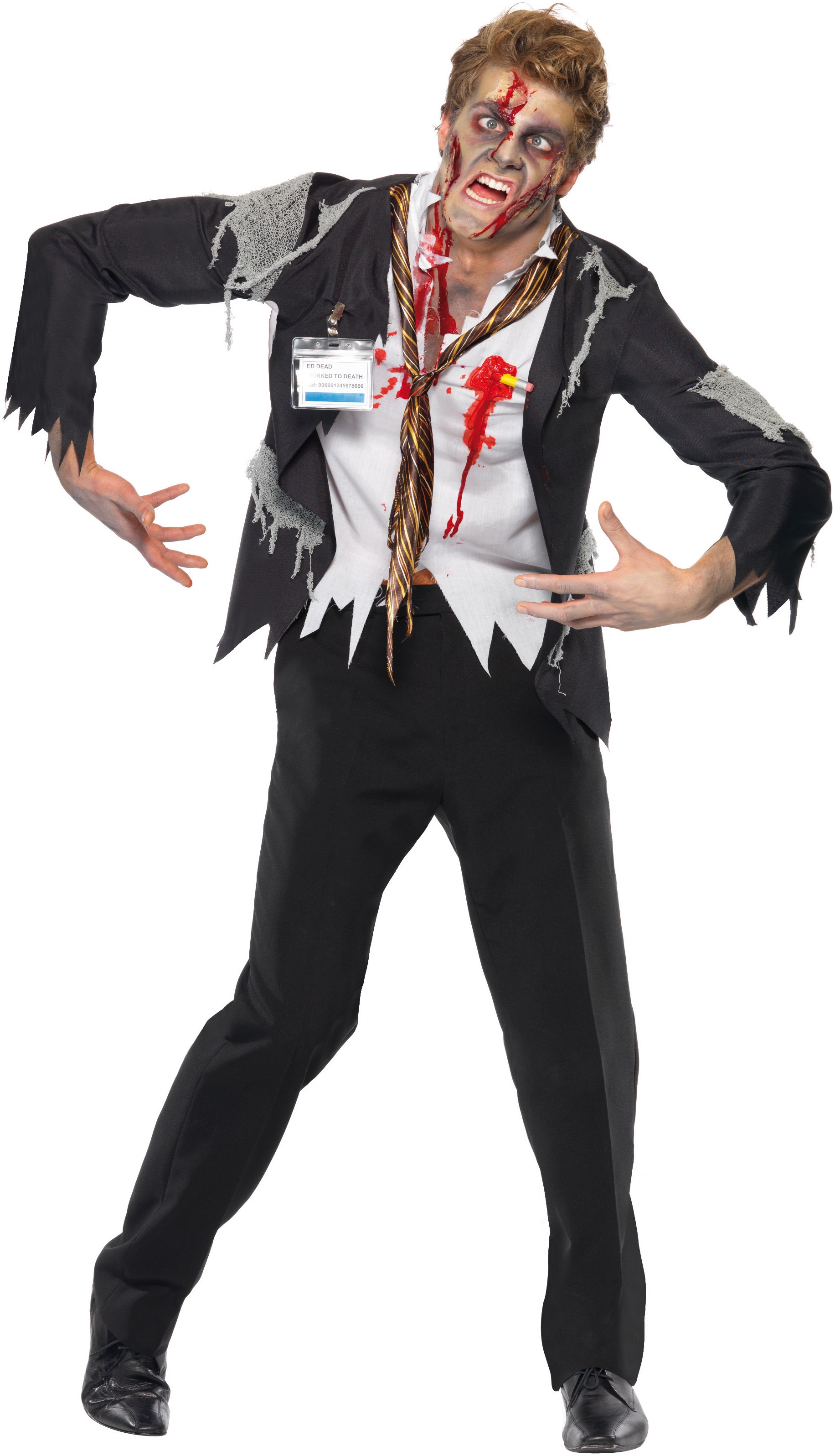 Worked To Death - Office Zombie Male Adult Costume
