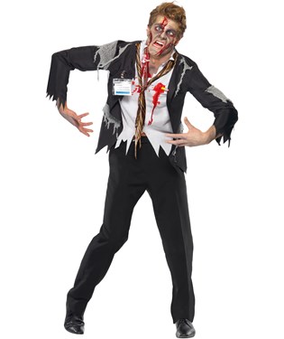 Worked To Death - Office Zombie Male Adult Costume