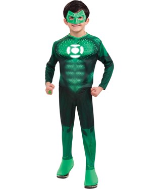 Green Lantern – Hal Jordan Deluxe Light-Up Muscle Child Costume
