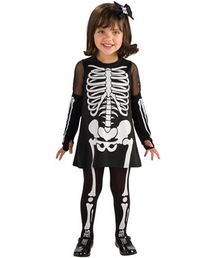 Skeleton Girl Toddler Costume