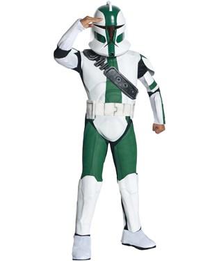 Star Wars The Clone Wars - Clone Trooper Commander Gree Child Costume