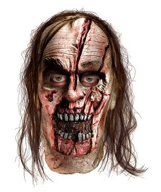 The Walking Dead - Zombie With Split Head Deluxe Mask Adult