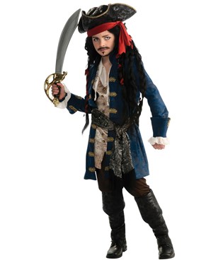 Blue Pirate Boy Child Costume
