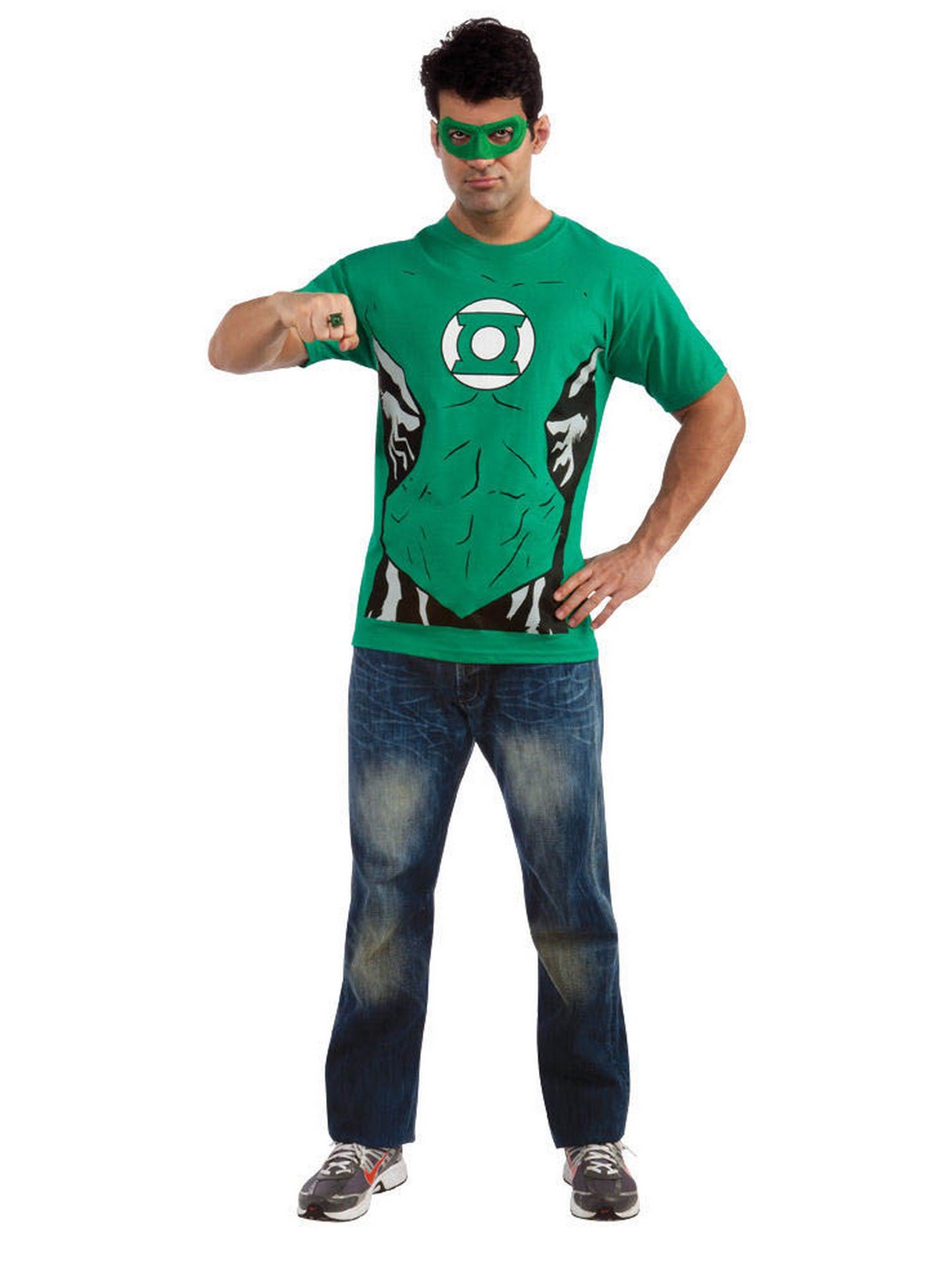 Green Lantern Male T-Shirt Adult Costume Kit