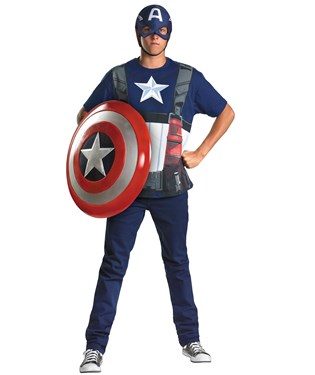 Captain America Adult Plus Costume Kit