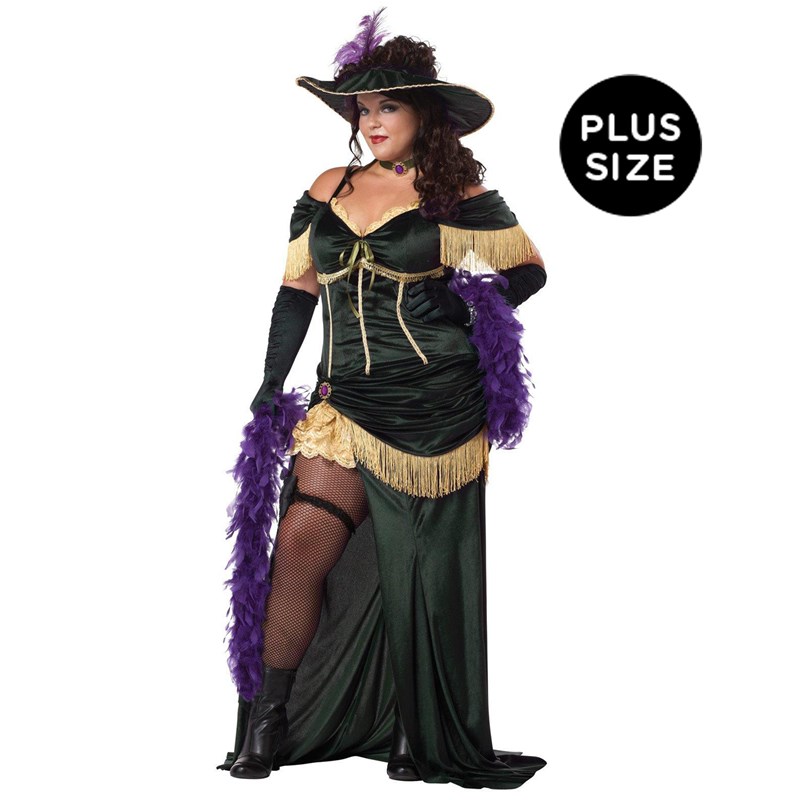 The Saloon Madame Adult Plus Costume for the 2022 Costume season.