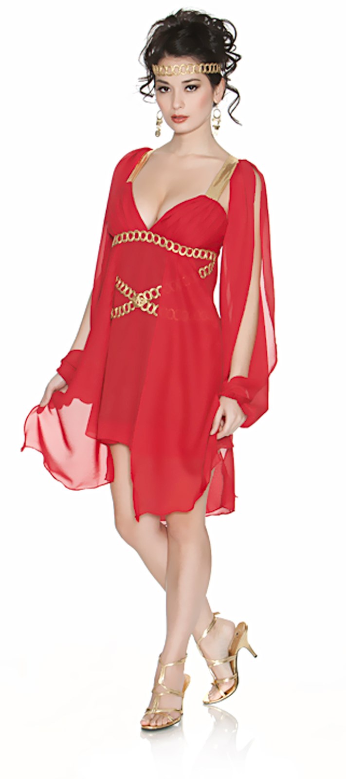 Goddess in Red Adult Costume