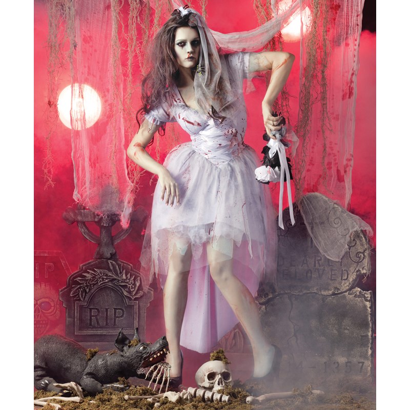 Zombie Bride Adult Costume for the 2022 Costume season.