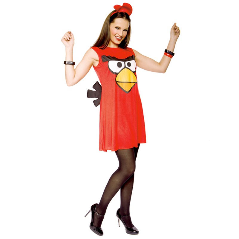 Rovio Angry Birds Sassy Red Bird Adult Costume for the 2022 Costume season.