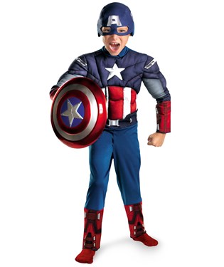 The Avengers Captain America Classic Muscle Chest Toddler Costume