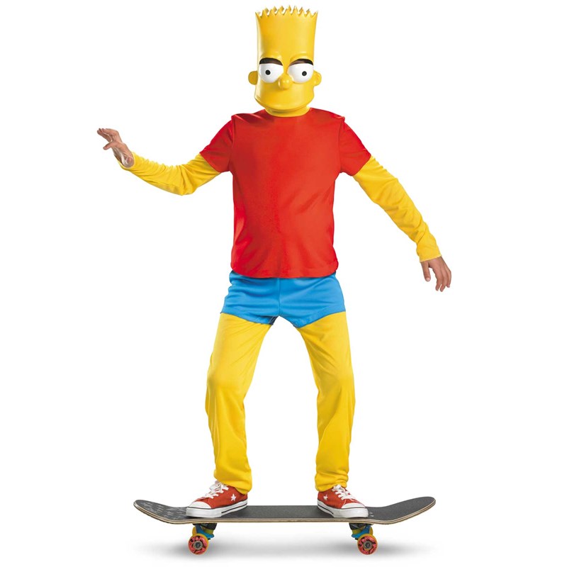 The Simpsons Bart Simpson Deluxe Child Costume for the 2022 Costume season.