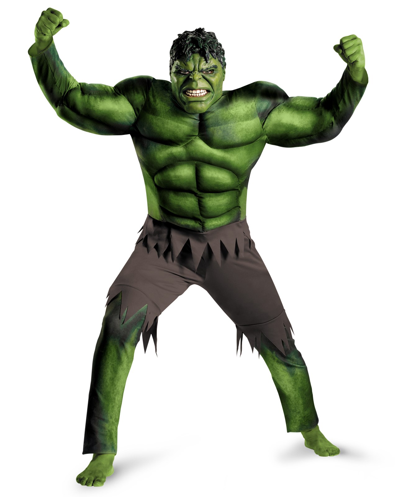 The Avengers Hulk Muscle Adult Costume